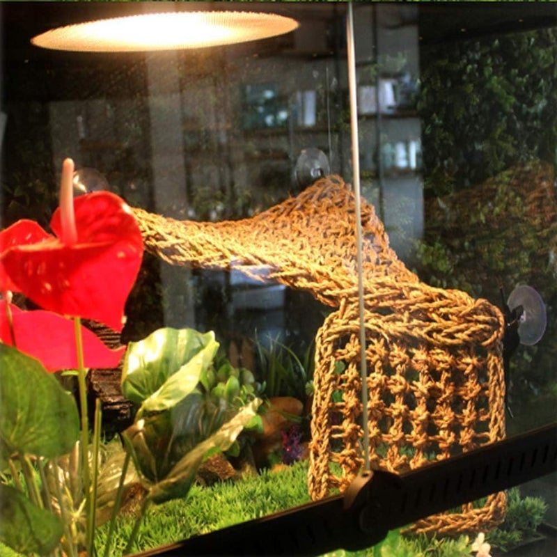 kathson Bearded Dragon Hammock, Reptile Terrarium Leaves with Suction Cups, Bearded Dragon Tank Accessories, Habitat Decor for Chameleon, Lizards, Geckos, and Snakesï¼ˆ16.53 x 12.6 x 12.6 inches, 2 PCSï¼‰ - Image 4